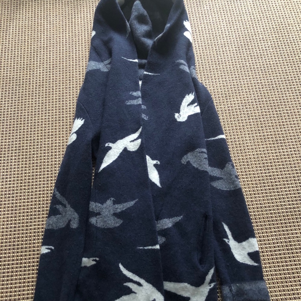 Anthropologie Cozy cardigan with fun print